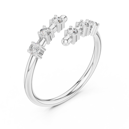 Load image 1 in gallery view. round-14k white gold|round-18k white gold|round-platinum