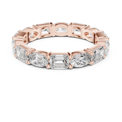 Load image 1 in gallery view. emerald-14k rose gold|emerald-18k rose gold