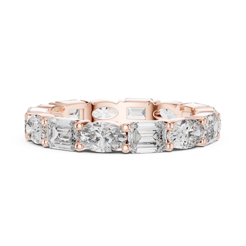 Load image 1 in gallery view. emerald-14k rose gold|emerald-18k rose gold