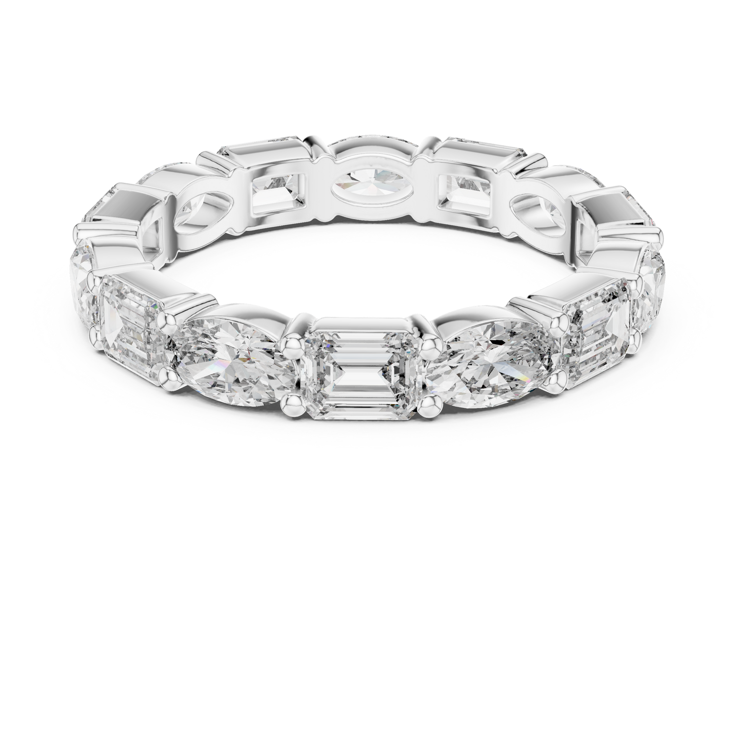 emerald-14k white gold|emerald-18k white gold|emerald-platinum