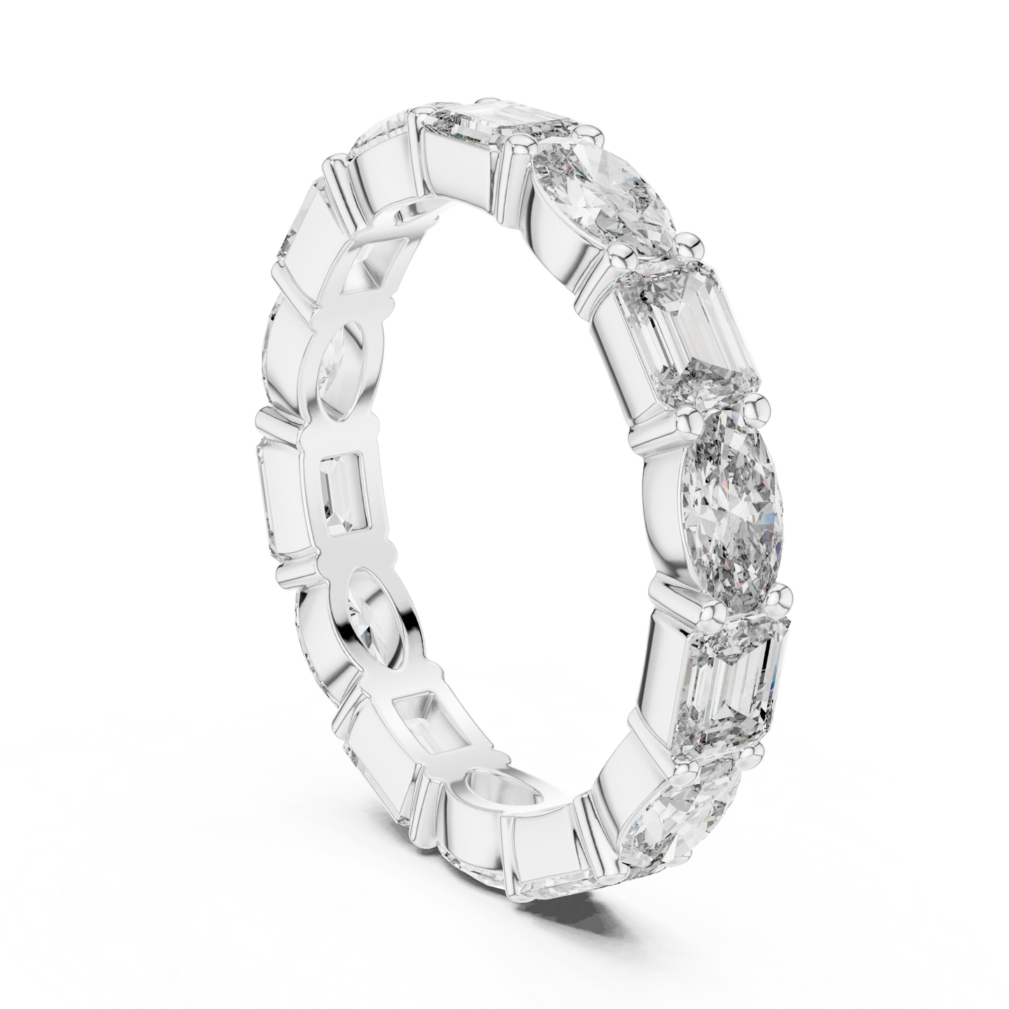 emerald-14k white gold|emerald-18k white gold|emerald-platinum