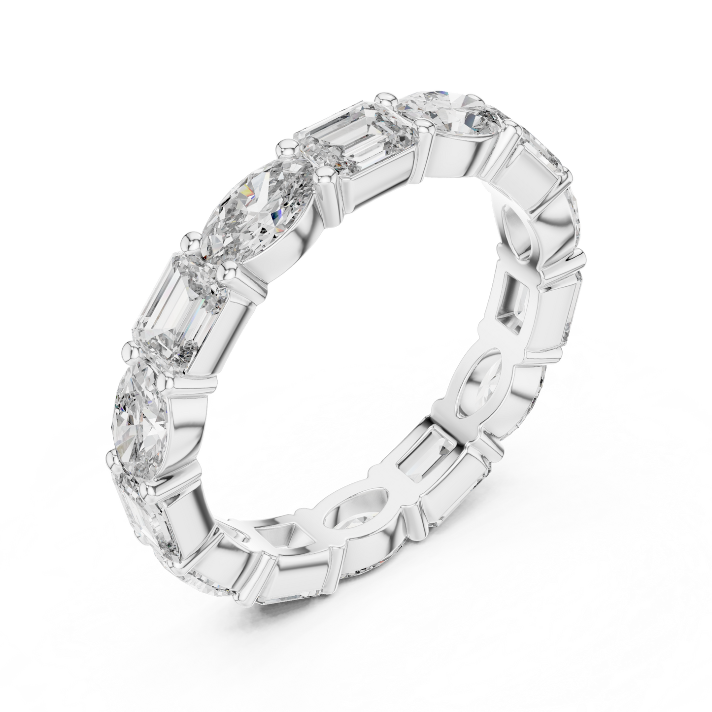 emerald-14k white gold|emerald-18k white gold|emerald-platinum