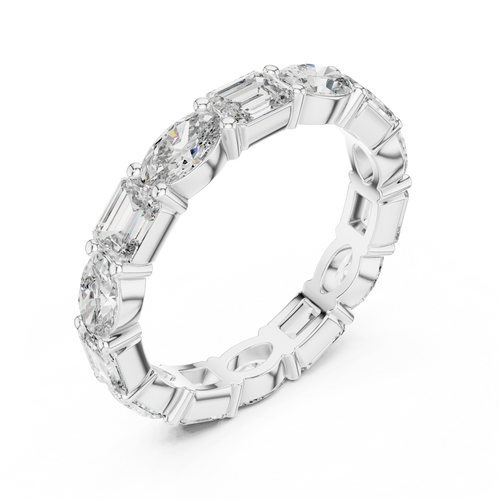 Load image 1 in gallery view. emerald-14k white gold|emerald-18k white gold|emerald-platinum