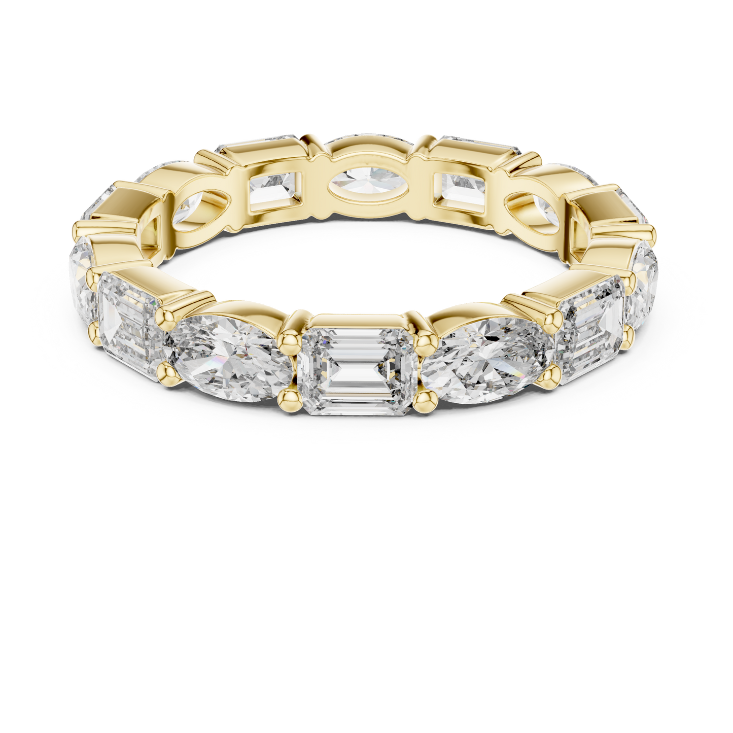 emerald-14k yellow gold|emerald-18k yellow gold