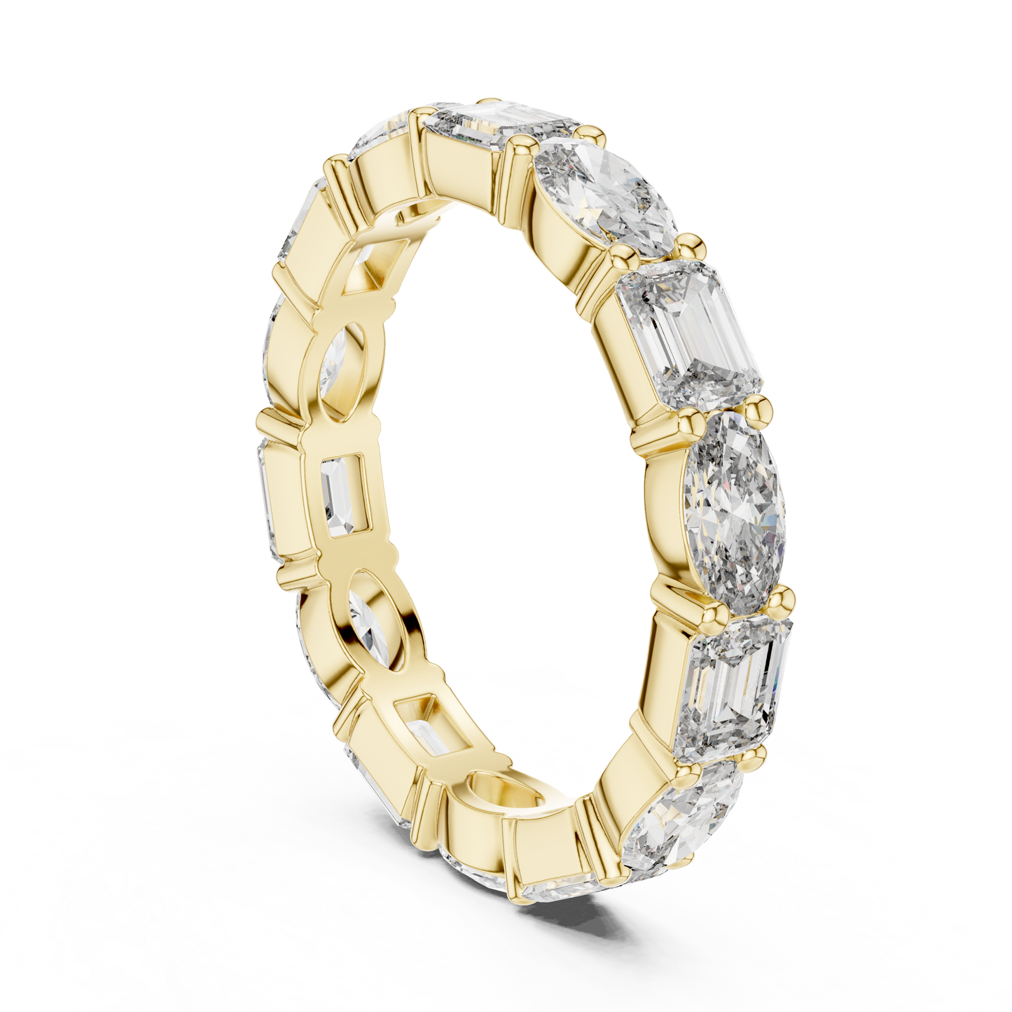 emerald-14k yellow gold|emerald-18k yellow gold