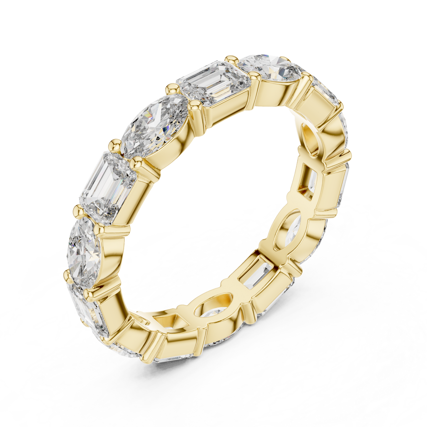 emerald-14k yellow gold|emerald-18k yellow gold