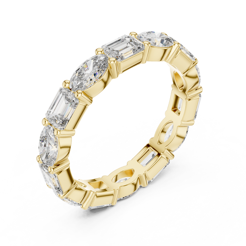 Load image 1 in gallery view. emerald-14k yellow gold|emerald-18k yellow gold