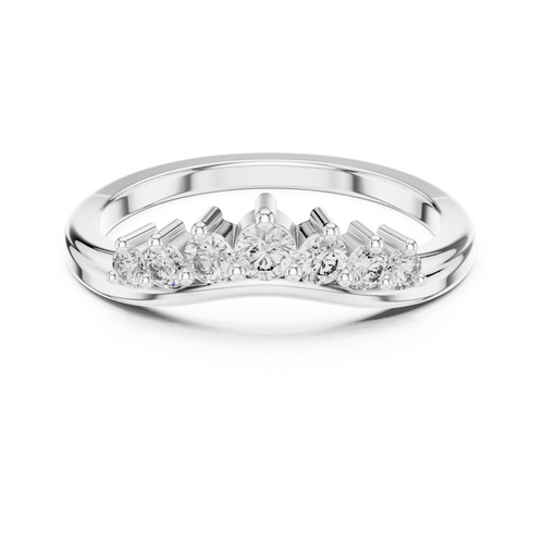Load image 1 in gallery view. round-14k white gold|round-18k white gold|round-platinum