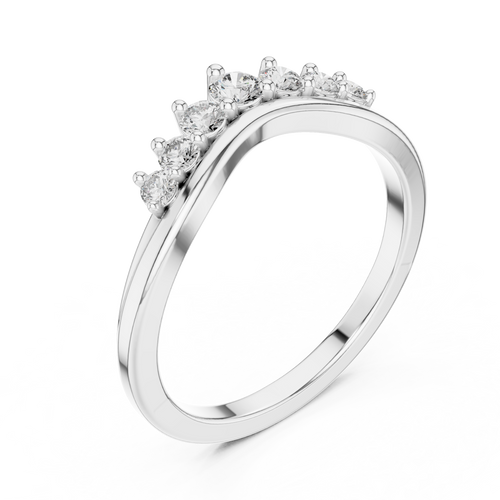 Load image 1 in gallery view. round-14k white gold|round-18k white gold|round-platinum