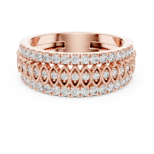 Load image 1 in gallery view. round-14k rose gold|round-18k rose gold