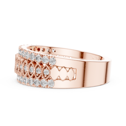 Load image 1 in gallery view. round-14k rose gold|round-18k rose gold