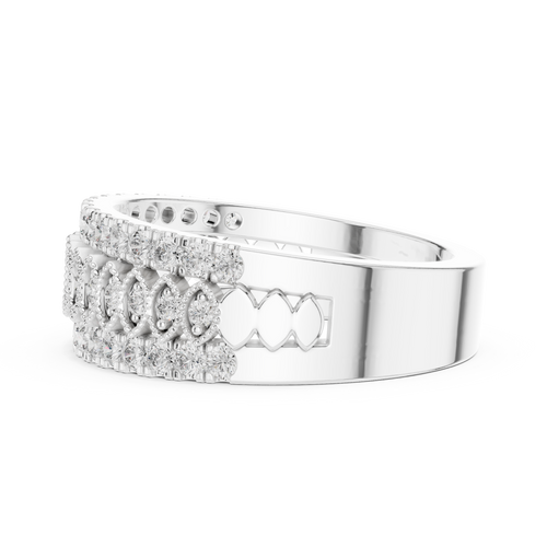 Load image 1 in gallery view. round-14k white gold|round-18k white gold|round-platinum