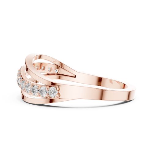 Load image 1 in gallery view. round-14k rose gold|round-18k rose gold