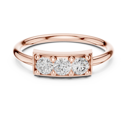 Load image 1 in gallery view. round-14k rose gold|round-18k rose gold