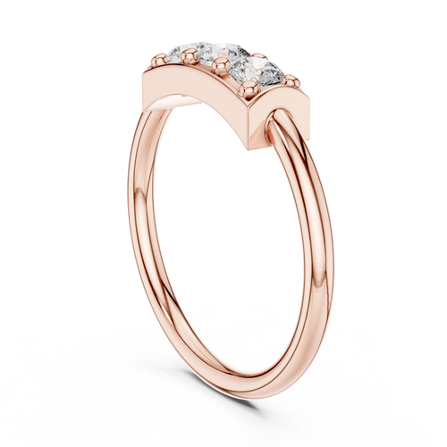 Load image 1 in gallery view. round-14k rose gold|round-18k rose gold