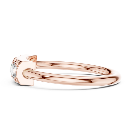 Load image 1 in gallery view. round-14k rose gold|round-18k rose gold