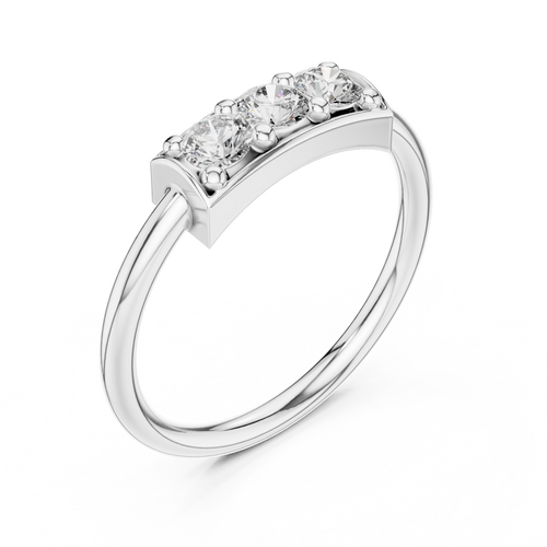 Load image 1 in gallery view. round-14k white gold|round-18k white gold|round-platinum